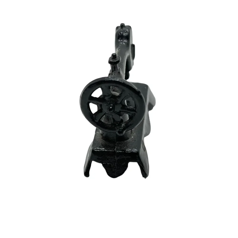 Miniature Dollhouse Sewing Machine 1800s Style Hand Wheel Black Painted Metal